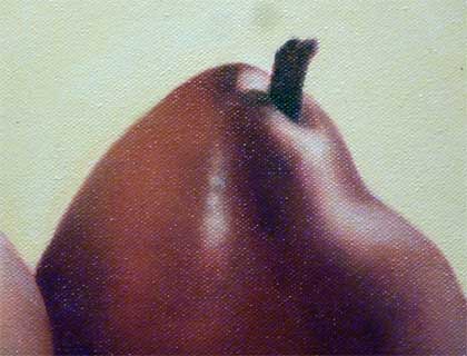 Two Red Pears (detail)