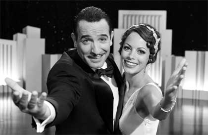 Jean Dujardin as George Valentin and Bérénice Bejo as Peppy Miller in 'The Artist'