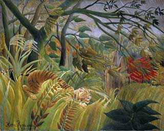 Henri Rousseau, 'Tiger in a Tropical Storm' (1891)