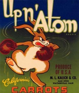 Up n' Atom Fruit Label