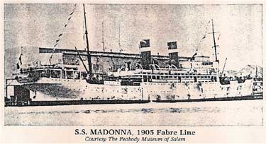 Steamship SS Madonna 1905