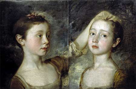 Thomas Gainsborough, 'The Painter's Two Daughters' (1758) Victoria and Albert Museum, London, England