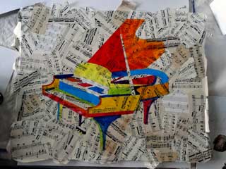 Susan Giannantonio, 'Piano Painting Progression' from blog 'Susan Paints' (http://susanpaints,blogspot.com)