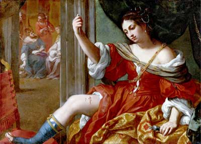 Elisabetta Sirani, 'Portia Wounding Her Thigh' (1664), Collezioni d'Arte e di Storia della Fondazione Carisbo, Bologna