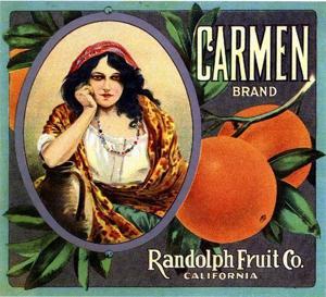 Carmen Fruit Label