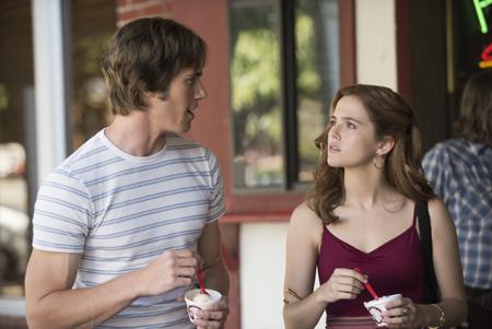 Blake Jenner as Jake, Zoey Deutch as Beverly in 'Everybody Wants Some'