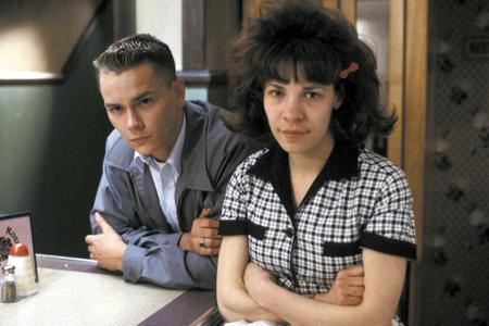 River Phoenix as Eddie, Lili Taylor as Rose in the 1991 film 'Dogfight'