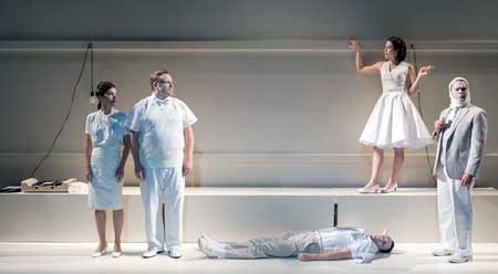 Susannah Millonzi, Tom O'Keefe, Eric Tucker, Kelly Curran, Edmund Lewis in Bedlam's 'What You Will'