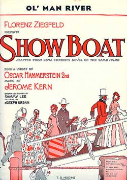 Original 1927 sheet music for 'Ol' Man River' from 'Show Boat'