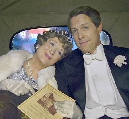 Meryl Streep as Florence Foster Jenkins, Hugh Grant as St. Clair Bayfield in 'Florence Foster Jenkins'