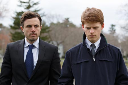 Casey Affleck as Lee, Lucas Hedges as Patrick in 'Manchester by the Sea'
