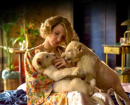 Jessica Chastain as Antonina Zabinski in 'The Zookeeper''s Wife'