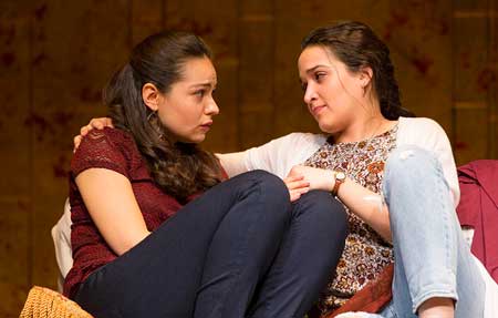Turna Mete as Mahwish, Aila Peck as Zarina in 'The Who And The What'