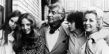 Leonard Bernstein and family