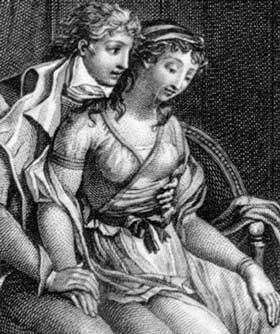 Marguerite Gérard (1761-1837), 'Mme de Tourvel s’abandonne (Madame de Tourvel Lets Herself Go)' (1796)