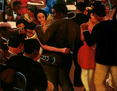 'Blues' (1929) by Archibald J. Motley Jr.