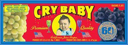 Cry Baby Fruit Label
