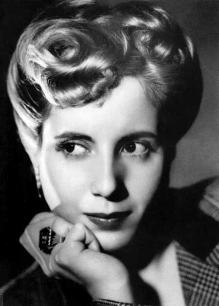 Eva Perón as a young woman