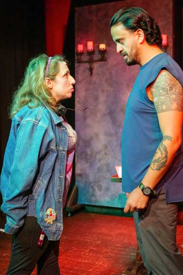 Lauren Elias as Roxanne,Cristhian Mancinas-Garcia as Jake in 'The Understudy'