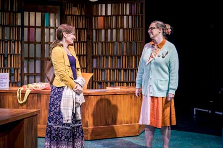 Aimee Doherty as The Mother, Therese Plaehn as The Librarian in 'Bad Books'