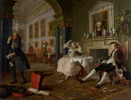 William Hogarth, 'Marriage a la Mode, Tete a Tete'