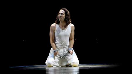 Nikita Burshteynr as Joseph in 'Joseph and the Amazing Technicolor Dreamcoat'