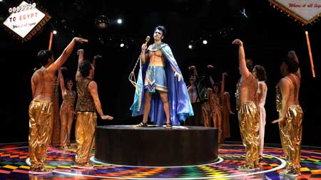Brent Thiessen as Pharaoh in 'Joseph and the Amazing Technicolor Dreamcoat'