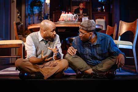 Ugo Chukwu as Junior, Omari K. Chancellor as Naz in 'Purpose' width=