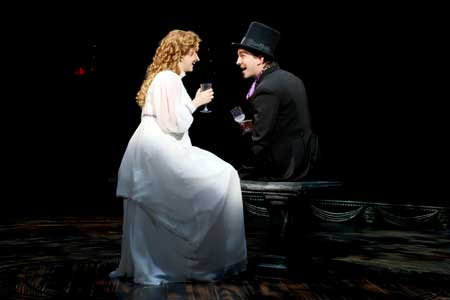 Madison Claire Parks as Christine, Christian Probst as Philippe in 'Phantom'