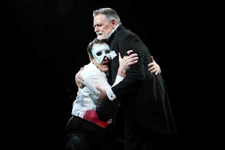 Sean Seamus Thompson as The Phantom, Gregory North as Carrière in 'Phantom'